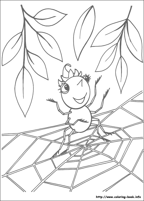 Miss Spider coloring picture